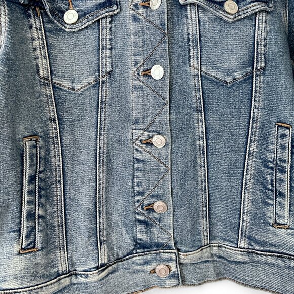 JAG Premium Stretch Denim Jean Jacket Medium - Picture 5 of 6